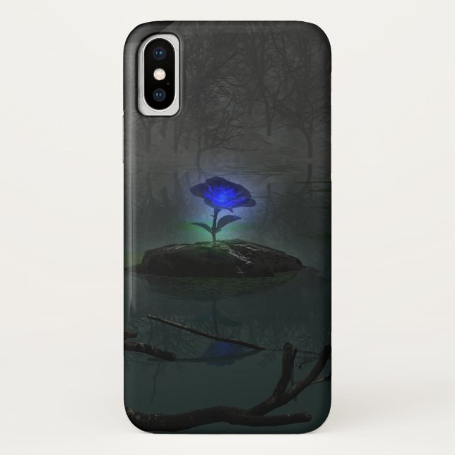 Blue Rose iPhone Case-Mate Case-Mate iPhone Case (Back)