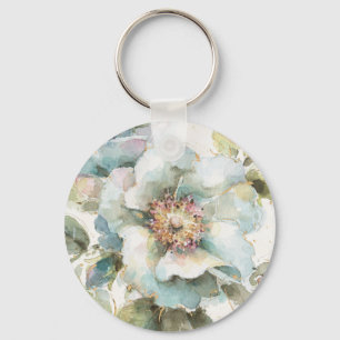 Blue Rose Key Ring