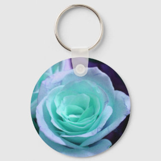 Blue Rose Key Ring