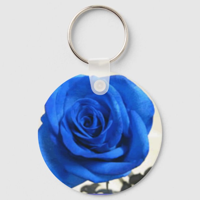 Blue Rose Keychain (Front)