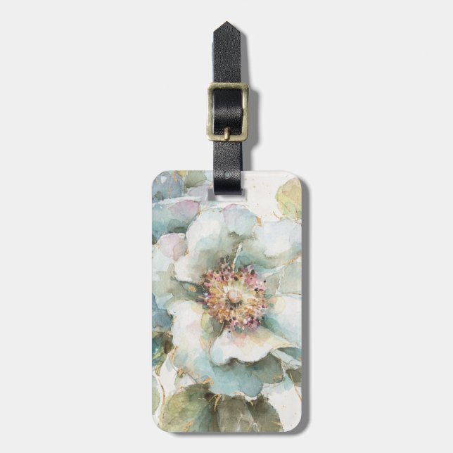 Blue Rose Luggage Tag (Front Vertical)