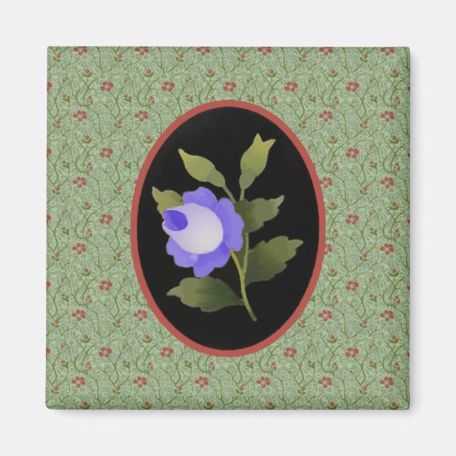 Blue Rose Magnet (Front)