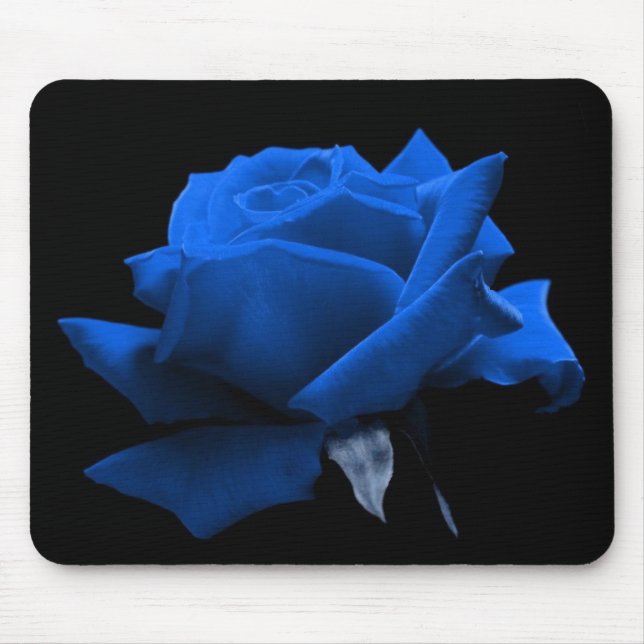 Blue Rose Mouse Pad (Front)