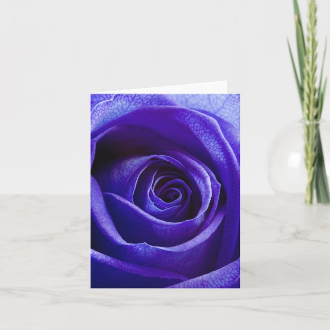 Blue Rose Note Card (Front)