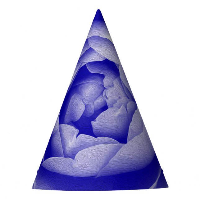 Blue rose party hat (Front)