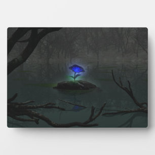 Blue Rose Photo Plaque