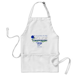 Blue Rose Police Wife Apron
