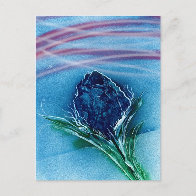 Blue Rose Postcard (Front)