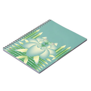 Blue Rose Spiral Notebook