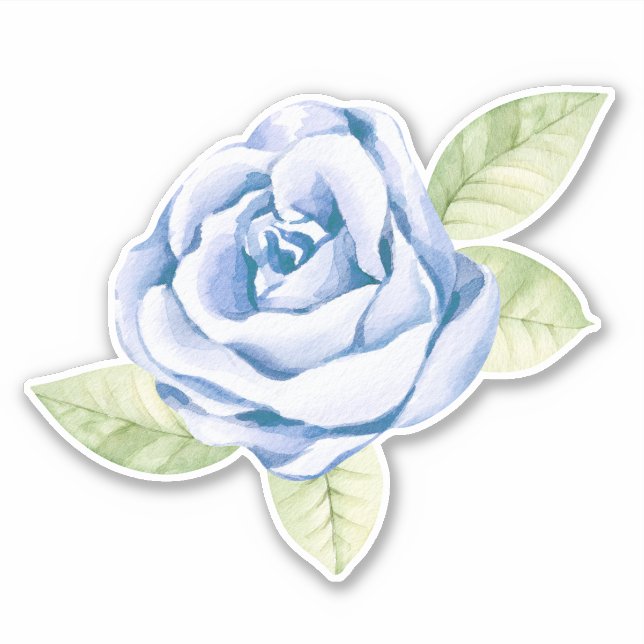Blue Rose Sticker (Front)