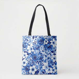 blue rose symphony tote bag