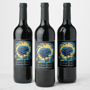 Blue Rose Vines 3 Wine Label