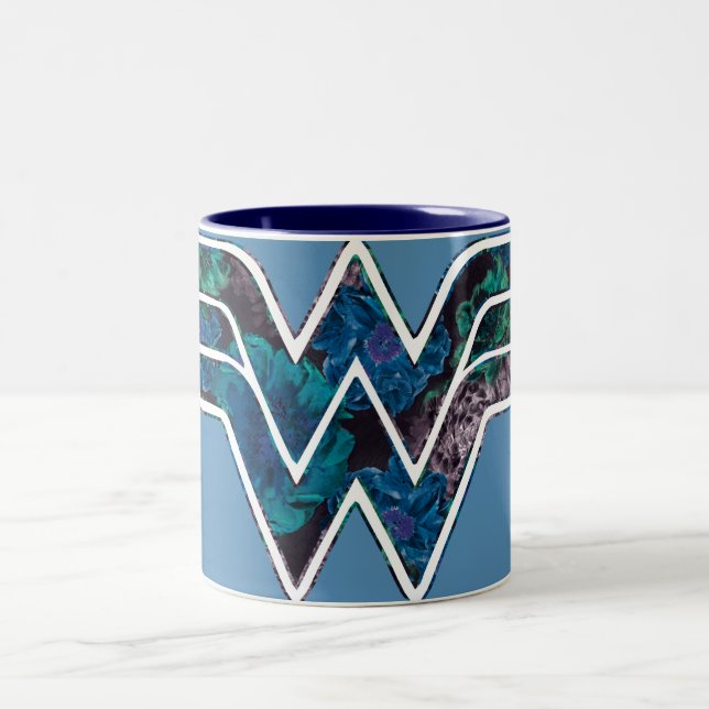 Blue Rose WW Two-Tone Coffee Mug (Center)