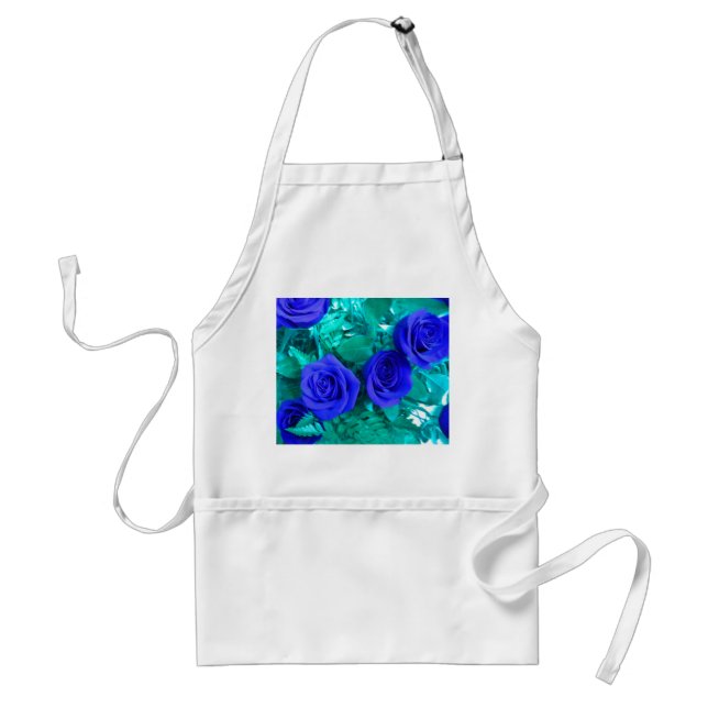 Blue Roses Apron (Front)