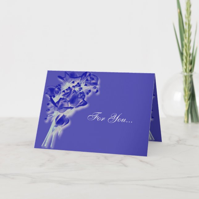 Blue Roses Card (Front)
