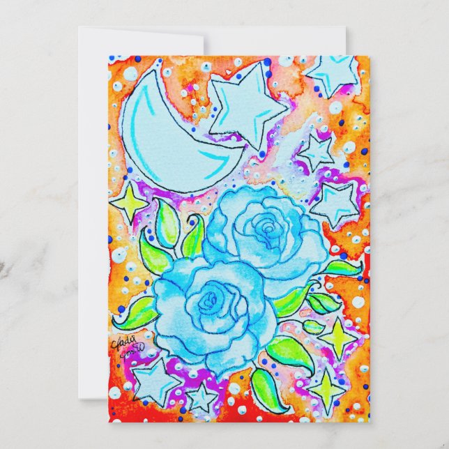 Blue Roses Card (Front)