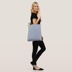Blue Roses Diagonal Tote Bag