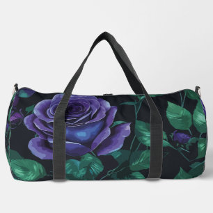 Blue roses duffle bag
