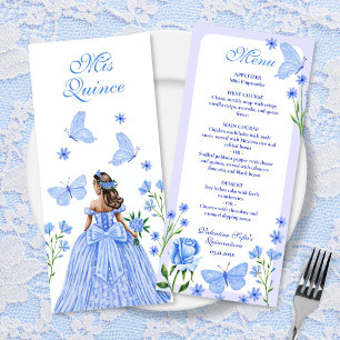 Blue Roses, Florals and Butterflies Quinceañera