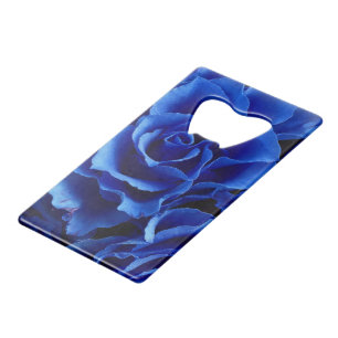 Blue roses flowers plant romance credit card bottl