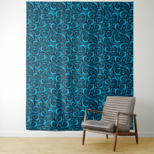 Blue roses tapestry