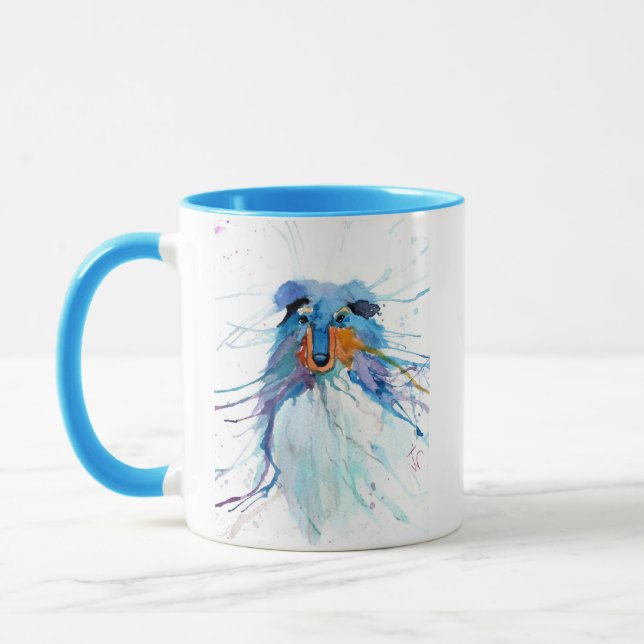 Blue Rough Collie Mug (Left)