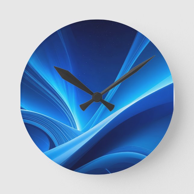 blue round clock (Front)