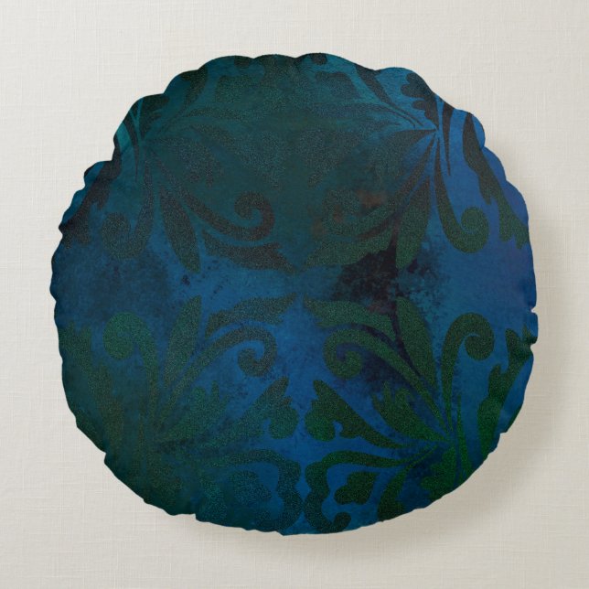 blue round cushion (Front)