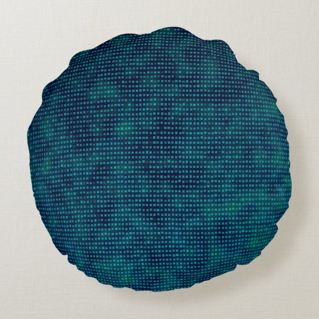 Blue Round Cushion (Back)
