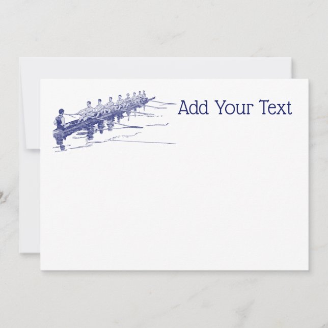 Blue Rowing Rowers Crew Team Water Sports #3 (Front)