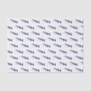 Blue Rowing Rowers Crew Team Water Sports Tissue Paper