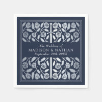 Blue Royal Medieval Silver Sword Wedding