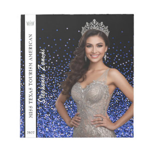Blue Royale Pageant Photo Autograph Pad