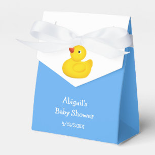 Blue Rubber Duck Baby Shower Personalised Favour B Box