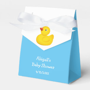 Blue Rubber Duck Baby Shower Personalised Favour Box