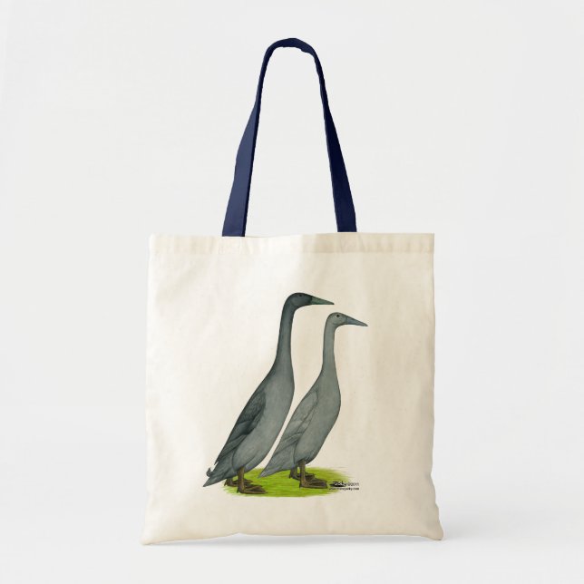 Blue Runner Ducks Tote Bag (Front)