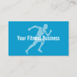 Blue Runner Fitness/Workout Business Card