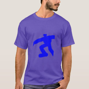 Blue Running Man Purple T-Shirt