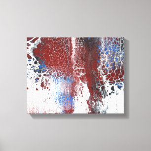 Blue Rust Acrylic Abstract Canvas Print