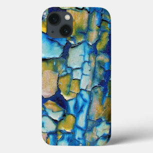 Blue Rust, And Gold Chipping Paint iPad Case