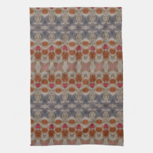 Blue Rust Red Tea Towel