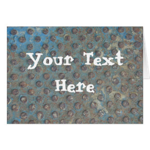 Blue Rusty Abandoned Doorstep, Your Text Here
