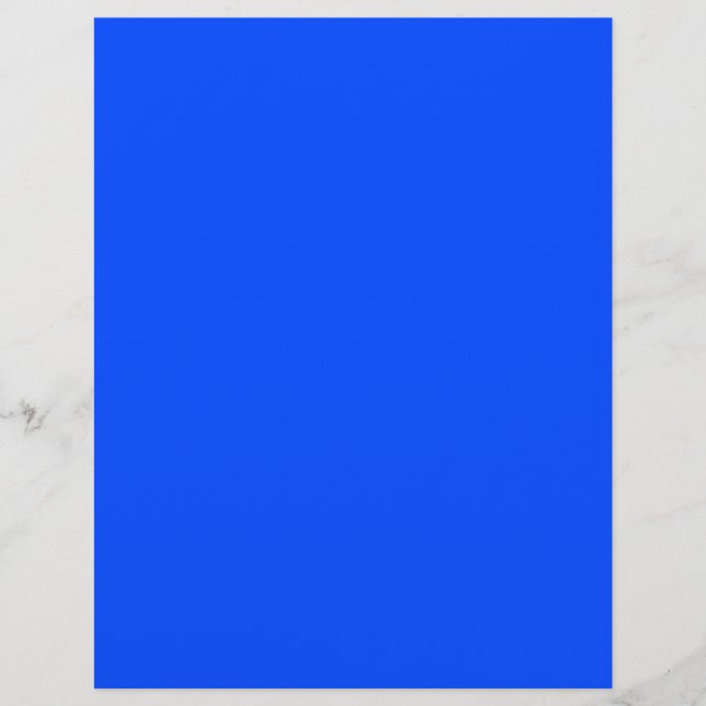 Blue (RYB) (solid colour) Custom Letterhead (Front)