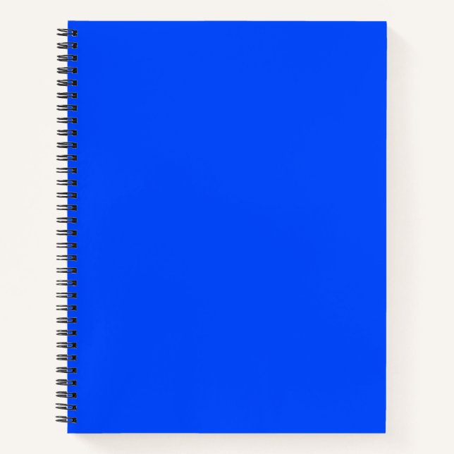 Blue (RYB) (solid colour) Notebook (Front)