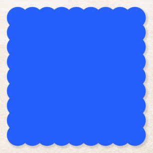 Blue (RYB) (solid colour) Paper Coaster