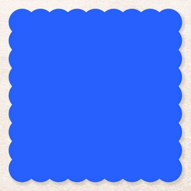 Blue (RYB) (solid colour) Paper Coaster (Front)