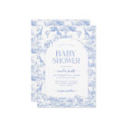 Blue Safari Toile De Jouy Boy Baby Shower