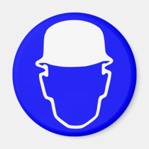 Blue Safety Helmet Magnet