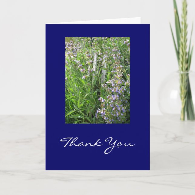 Blue Sage Thank You Cards (Front)