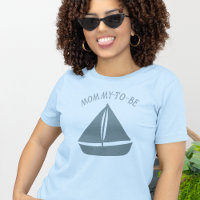 Blue Sailboat Custom Text Graphic